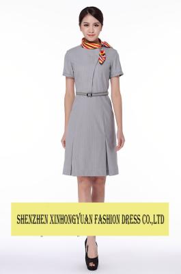 China Elegant  Flight Stewardess Uniforms Fly Attendant Costume Hostess Lady Dress Clothing for sale