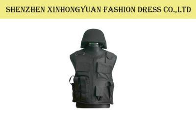 中国 警備員 NIJ - IIIA の PE の黒の防弾チョッキの衣裳の軍の防護着 販売のため