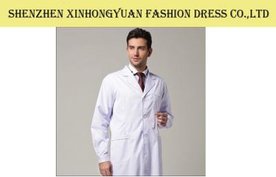 China Todo sazona los uniformes médicos blancos de la oficina para la capa blanca médica de los hombres en venta