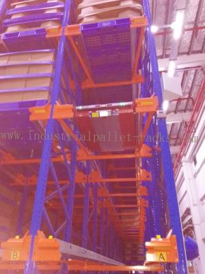 China Heavy Duty Pallet Storage Radio Shuttle Racking System Operated by Forklift / Shuttle Motor for sale