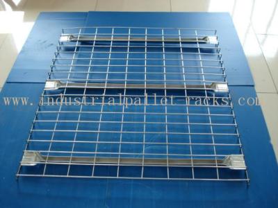 China Flared Steel Wire Mesh Decks Industrial Pallet Racks Heavy Duty Capacity 2000 LBS for sale