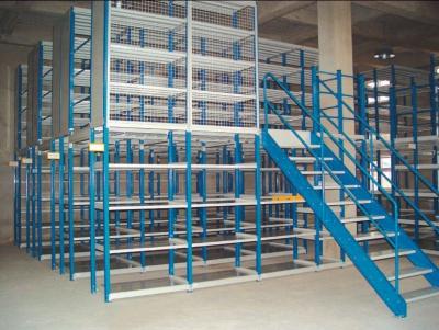 China Multi - tier mezzanine racking system(2-3 floor) 150- 500KG per level capacity for sale