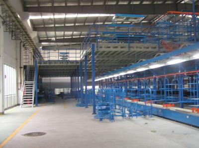 China Los pisos de entresuelo industriales azules/grises con doble/triple nivelan, 500kg - 1000kg en venta