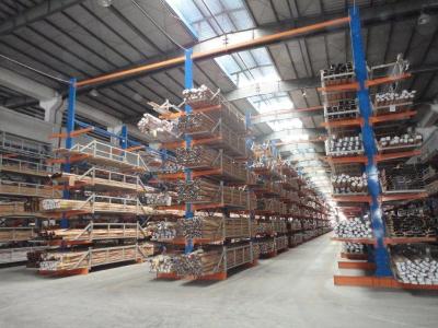 China Vertical double side cantilever racking system for long tubes and pipes stock for sale