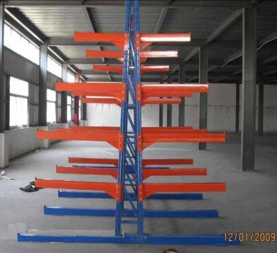 China Industural light duty racking system , Long span cantilever lumber racks for sale