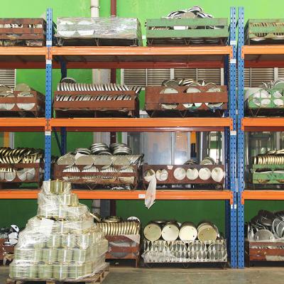 China industrial heavy duty storage shelves with wood board / cargo cage / pallet for sale
