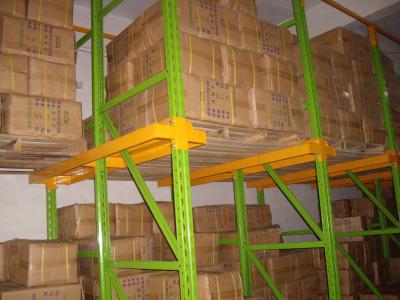 China high density Drive in pallet racking with spray powder coating finished for sale