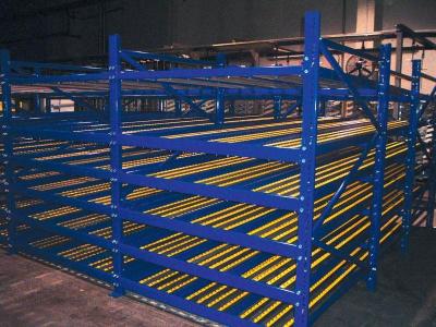 China sistemas de aluminio del estante del flujo del rodillo del almacén para almacenar el rodillo de la caja/de la bandeja en venta