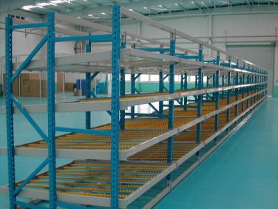China Durable customized Carton flow rack , aluminum alloy roller storage racking system for sale
