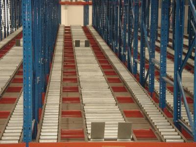 China Adjustable Selective live pallet storage gravity flow shelving for Production assembly line for sale