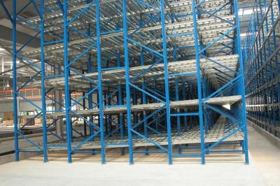 China Filo Basis Stock Gravity Flow Industrial Pallet Racks With Steel Zinc Roller for sale