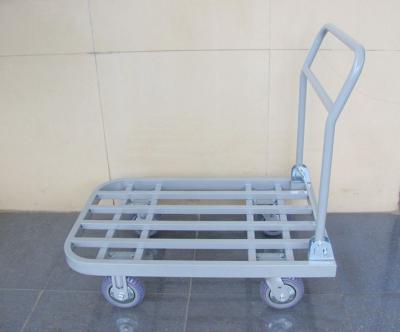 China steel tube foldable trolley warehouse equipments for Supermarket , Factory for sale