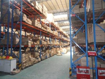 China Multi Level Double Deep Pallet Rack , 500 - 2000KG Double Entry Selective Pallet Racking for sale