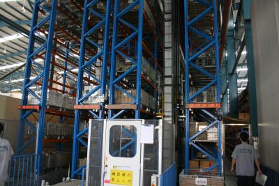 China heavy duty pallet Automatic Storage And Retrieval System with cold rolled steel , 30M for sale