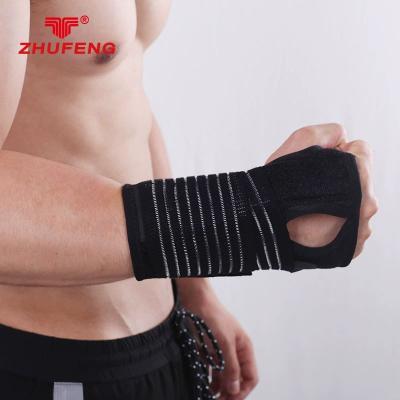 China custom new adjustable training wrist straps bandage pressurized wrist support wraps sports brace for sale