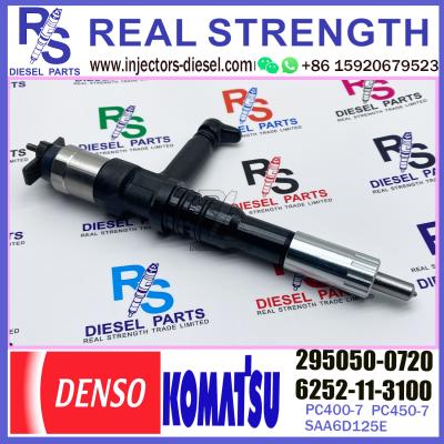 China For KOMATSU SAA6D125E excavator PC400-7 PC450-7 injector 6252-11-3100 295050-0720 for sale