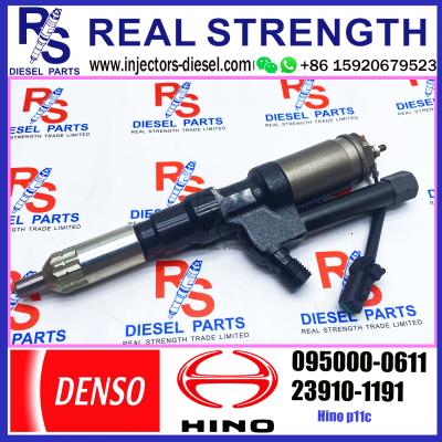 China HINO P11C DENSO Diesel Injector Common Rail 095000-0610 095000-0611 23910-1191 for sale