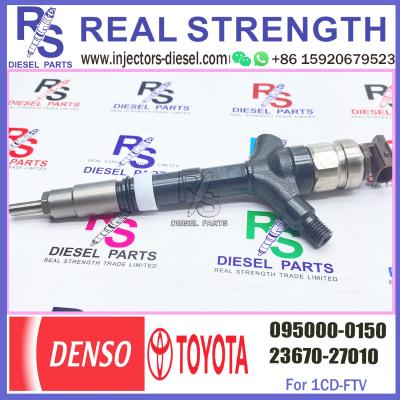 China Diesel nozzle assembly pump common rail injector 095000-0150 23670-27030 095000-0570 for 1CD-FTV diesel engine system for sale