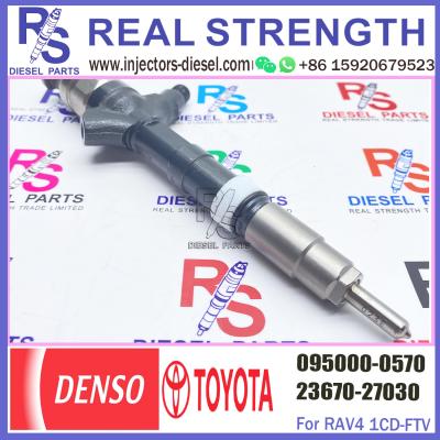 China Common Rail Inyectores Engine Fuel Diesel Injectors Nozzles 23670-27030 095000-0570 For Toyota Rav4 2.0 D4D MK2 d4d for sale