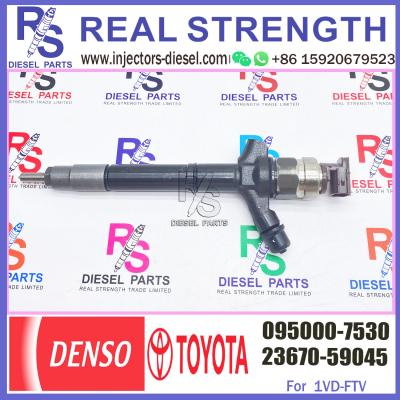 China Diesel Engine New Fuel Injector 23670-59025 Common Rail Injector 23670-59025 095000-7530 095000-9780 For Toyota for sale