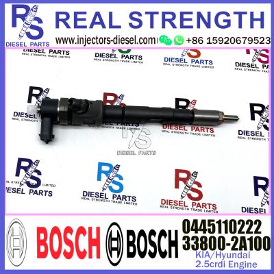 China Diesel Fuel Common Rail Injector 0445110222 0986435160 0445110223 33800-2A100 33800-2A110 For KIA/HYUNDAI 1.5CRDi Engine for sale