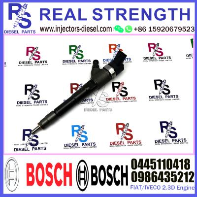 China BOSCH injector 0445110418 Original New Diesel Fuel Injector 0445110418 0986435212 504389548 For FIAT/IVECO 2.3D Engine for sale