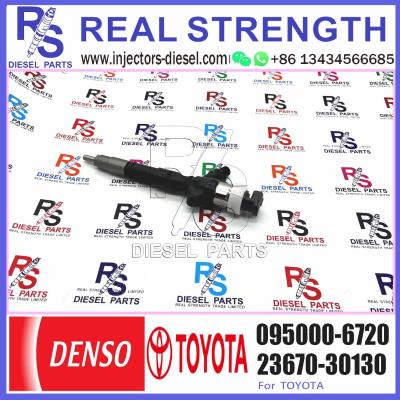 China Brand New Diesel Fuel Common Rail Injector 23670-30130 095000-6720 For 1KD 2KD Engine à venda