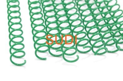China Grass Green 20mm Binding Plastic Coil , 3/4 Inch PET Plastic Spiral Binding Coil for sale