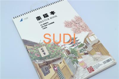 China Printing Cover Plastic Hanger B5 Spiral Binding Books for sale