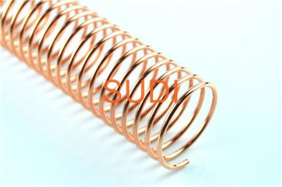 China Copper Metal Spiral Binding Coils , 2mm Single Book Binding Wire for sale