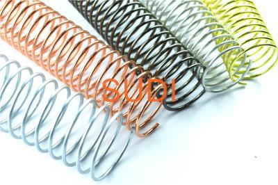 China Text Books 2:1 Pitch 28.6mm Metal Binding Coils for sale