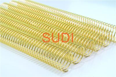 China 7/8'' 22.2mm 35 Ring A4 Length Metal Spiral Binding Coil For Text Book for sale