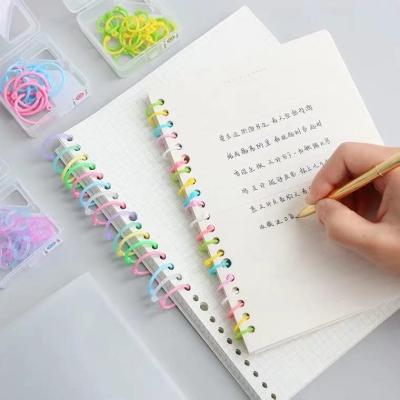 China Color Plastic Loose Leaf Double Clasp 15 20 27 28 32 35 40mm for sale