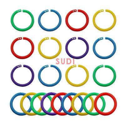 China 40mm Double Buckle Multifunctional Plastic Snap Lock Binding Rings for sale
