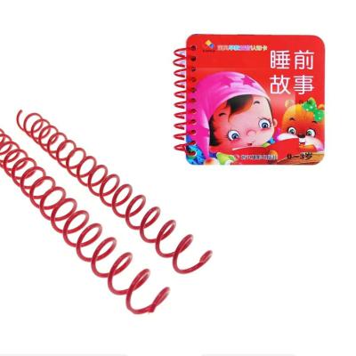 China A4 A3 A5 B5 Length PVC Plastic Spiral Binding Coil , Suitable For Notebook for sale