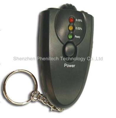 China Keychain Breathalyzer Digital Breath Alcohol Tester with Torch Function for sale