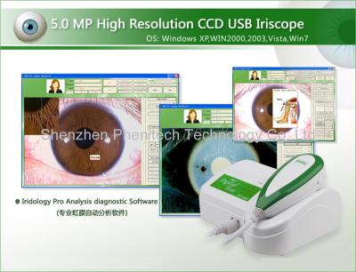 China Conexión USB de alta resolución de la cámara de Iridology de 5 pixeles mega en venta
