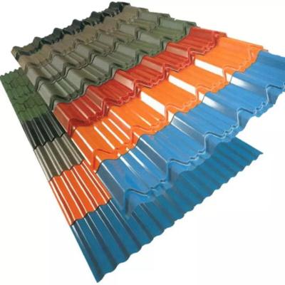 China El color de las tejas de tejado del metal de RAL PPGI cubierto acanaló las hojas de la techumbre del metal en venta