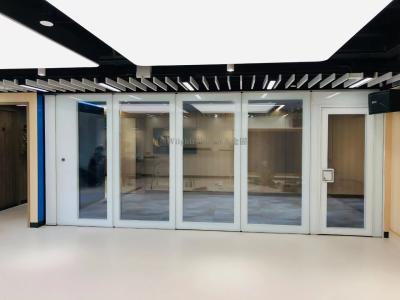 China Sound Insulation Demountable Partition Wall Demountable Glass Partitions 85mm for sale