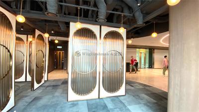 China Sala de reuniões Parede divisória Paredes móveis parede de vidro operável Altura 2m-6m à venda