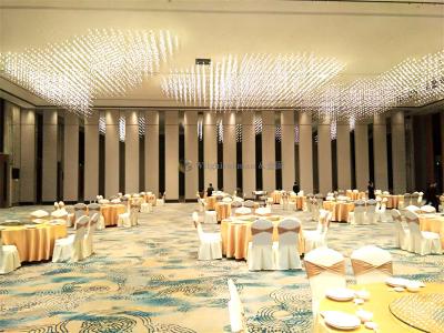 China MDF Board Surface Banquet Hall Partition Wall High Flexibility for sale