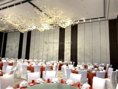 China Fireproof Hotel Partition Wall System Noise Reducing 80mm Thick for sale