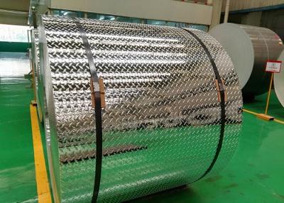China Prueba de resbalón de aluminio resistente a la corrosión de la placa del diamante para la placa de la pisada de escalera en venta