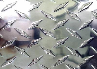 China Raised Diamond Aluminum Sheet / 5 Bar Tread Plate Aluminum Plate For Flooring for sale