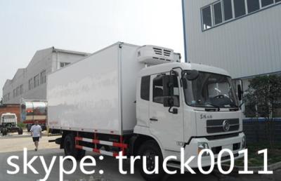 China factory selling dongfeng tianjin 4x2 190hp 12cbm meat hook refrigerator truck for sale, 15tons cold room truck for TOGO for sale