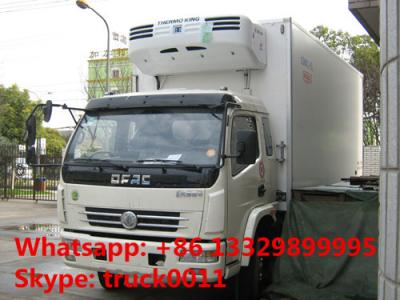 China dongfeng 4*4 120hp 4tons refrigerator truck for sale, best price CLW brand dongfeng 120hp chaochai 4tons cold room truck for sale