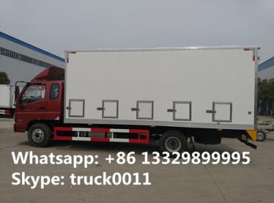 China Foton Phaser 135hp day old chick transported truck, Foton Aumark 4*2 LHD 40,000 day old chick transportation vehicle for sale