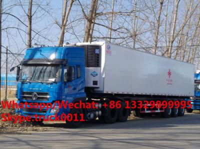 China Factory customized CLW bramd 13.8m length reefer van semitrailer/refrigerator van semitrailer for Africa,  refriger for sale