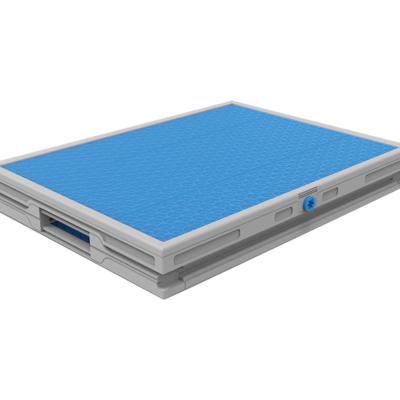 China 300kg azul que carga la caja de plataforma plástica plegable de Coreflute de la caja plástica de la brazola en venta