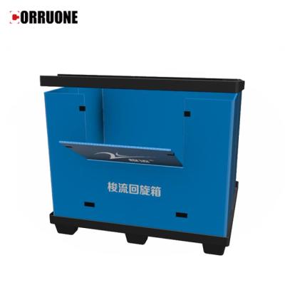 China Moisture Proof Plastic Turnover Box Polypropylene With Glossy Surface for sale